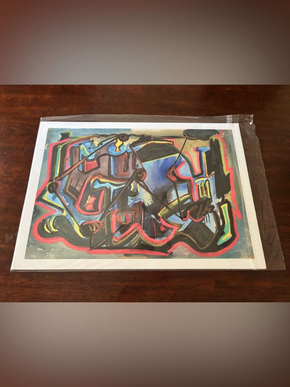 Abstract Figurative Art Print Bold Colorful Modern Wall Art